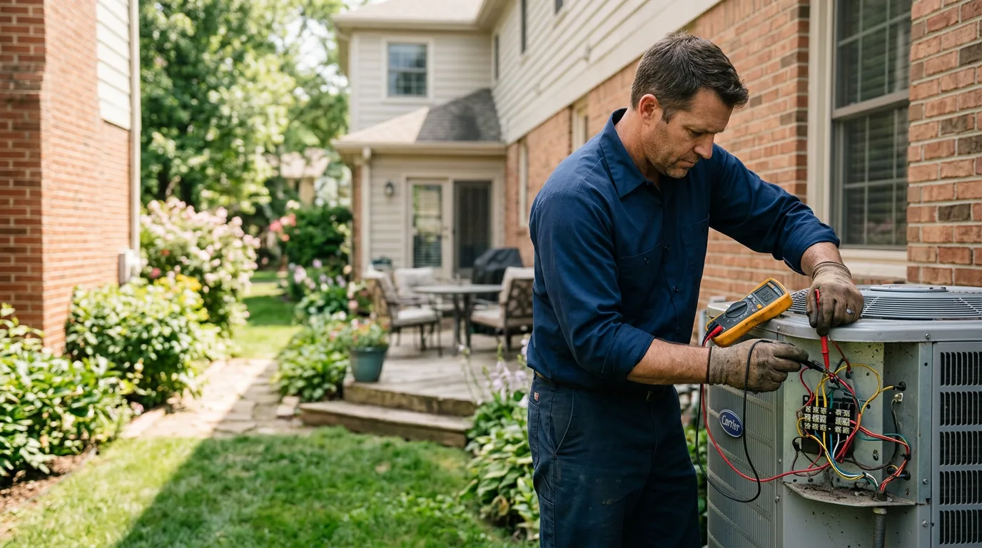 HVAC technician working near Fort Blackmore, VA